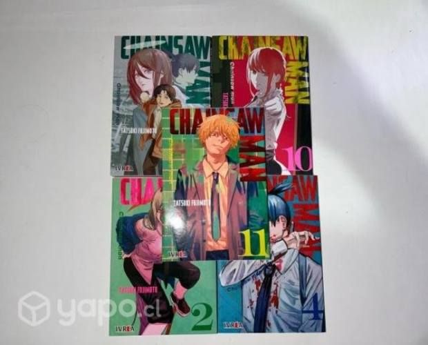 Mangas Chainsaw man tomos 2,4,9,10,11