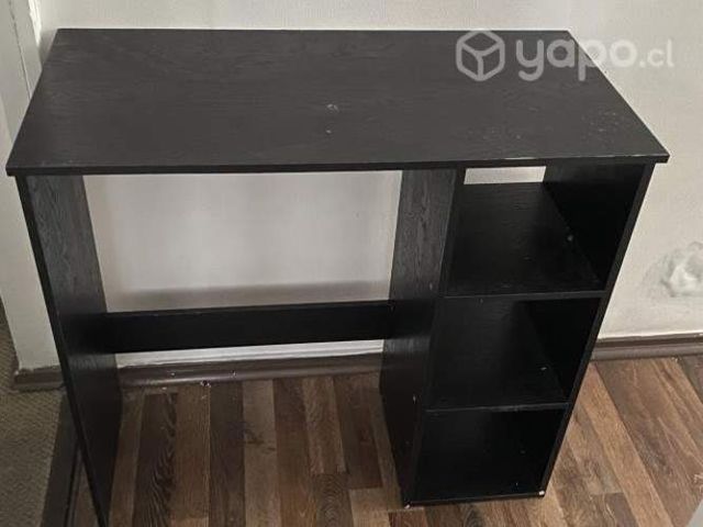 Escritorio negro de 75 de alto x 80 x 39