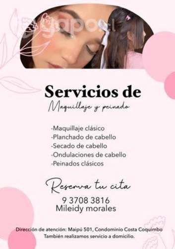 Ofrezco servicio de maquillaje y peinado clásico