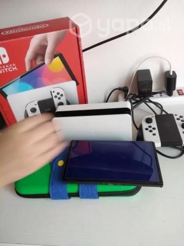 Nintendo swich oled 34 gb mica y estuche