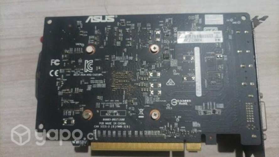 Tarjeta Asus GTX1050 2GB