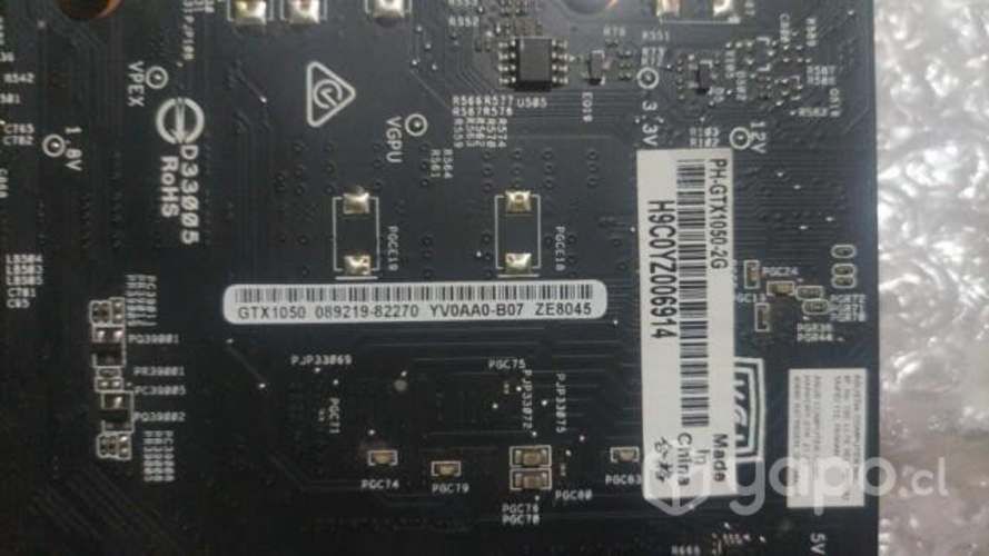 Tarjeta Asus GTX1050 2GB