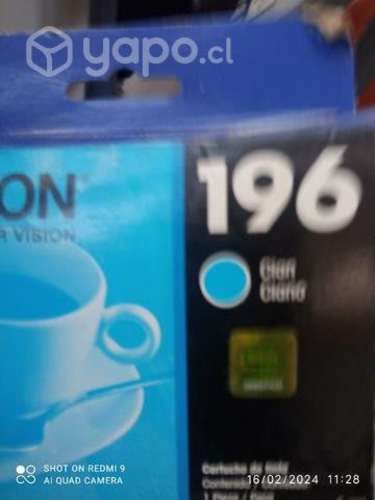 Tinta Epson 196 cyan original