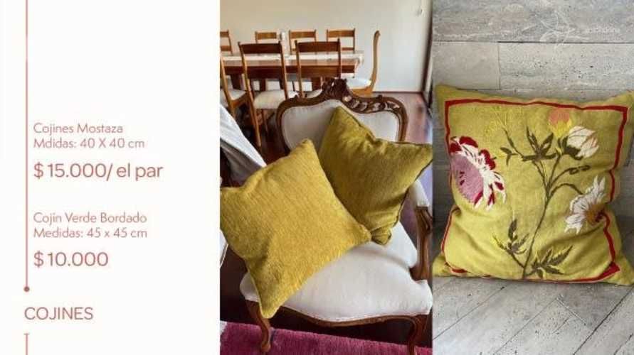 Cojines de tela