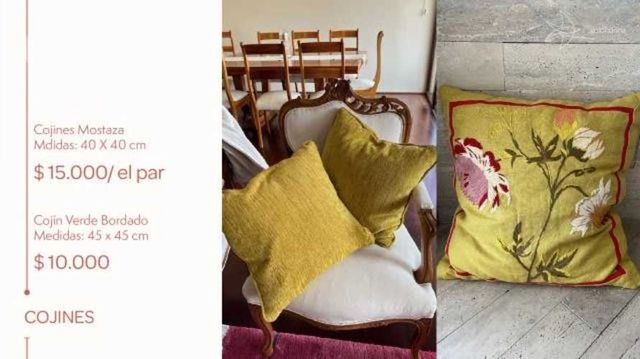 Cojines de tela