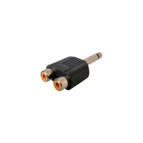 Adaptador 2 RCA A Plug 6,3mm Mono