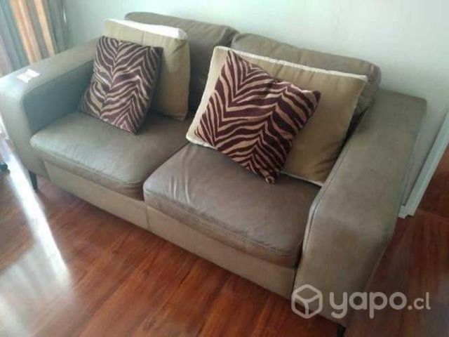 Sofá cuero 2 cuerpos