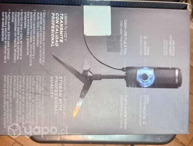 Akane Micrófono Condensador Profesional Con Tripié