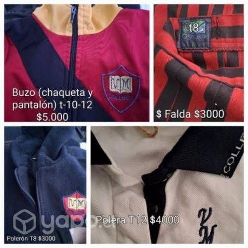 Falda, polera y buzo Villa María College