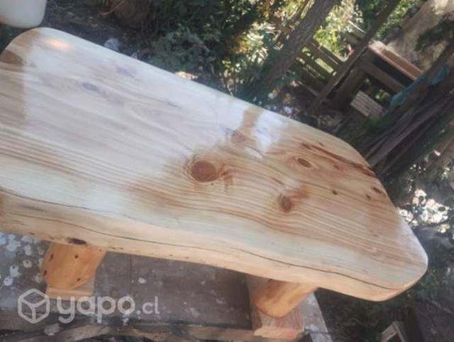 Mesa centro rústica madera Ciprés