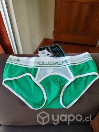 Slip Brief Clever NUEVO Talla L Verde Ropa Interio