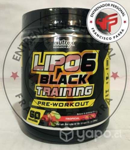 Nutrex Lipo 6 Black Training 60 servicios