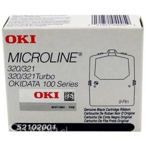 Cinta de impresora okidata 320/321 black