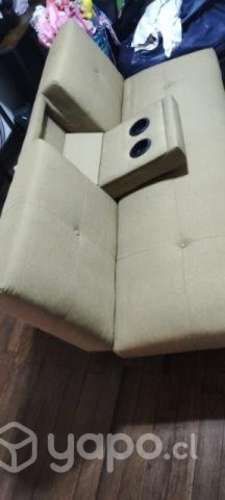Futón con porta vasos