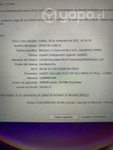 Notebook Chuwi Aerobook Pro