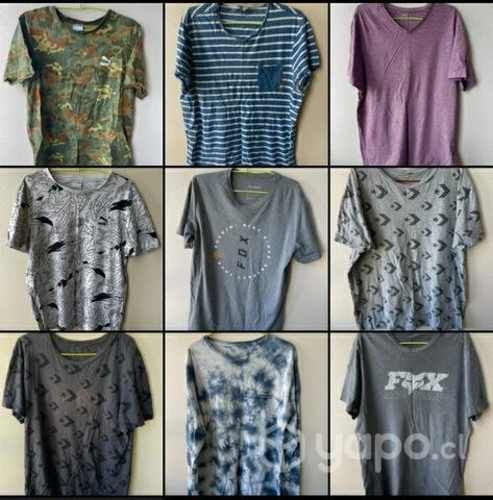 Lote 9 poleras de marca talla M