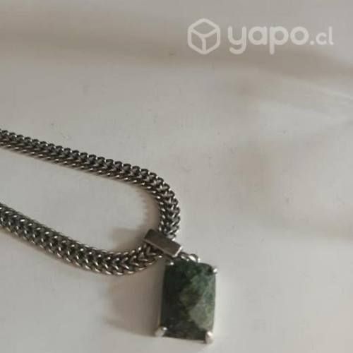 Collar plata de ley sterling 925 cadena malla