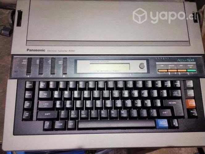 Máquina de escribir funcionando