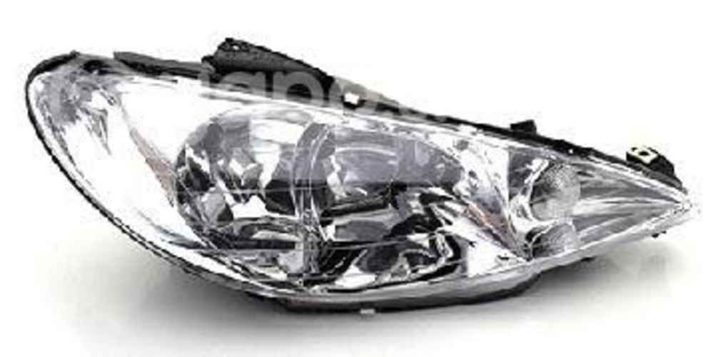 Foco optico derecho 206 liso doble parabola