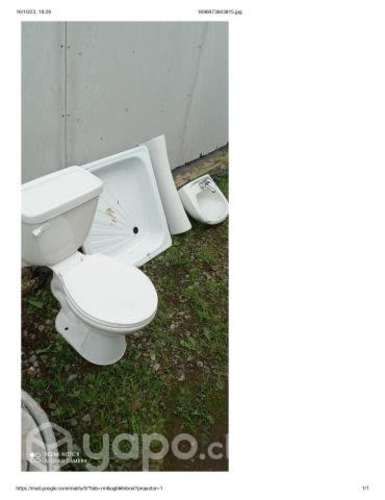 Juego de baño completo wc lavamanos receptaculo
