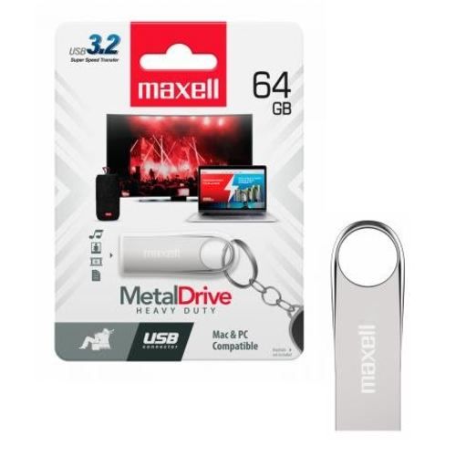 Pendrive USB 3.2 64GB Maxell Metal MAC Windows