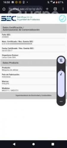 Afeitadora recargable Phillips