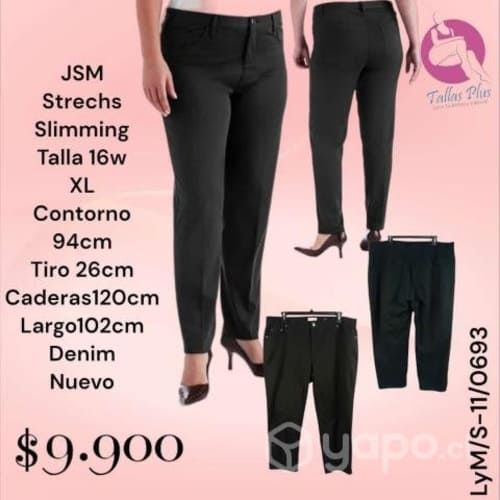 Pantalon Denim Negro JSM Strechs