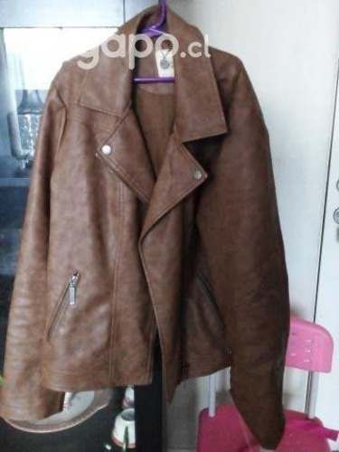 Chaqueta ecocuero mujer