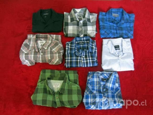 Lote Ocho Camisas Talla M Impecables Para Hombre