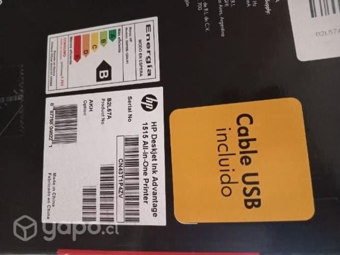 Impresora HP Deskjet Ink Advantage 1510 All-In-One