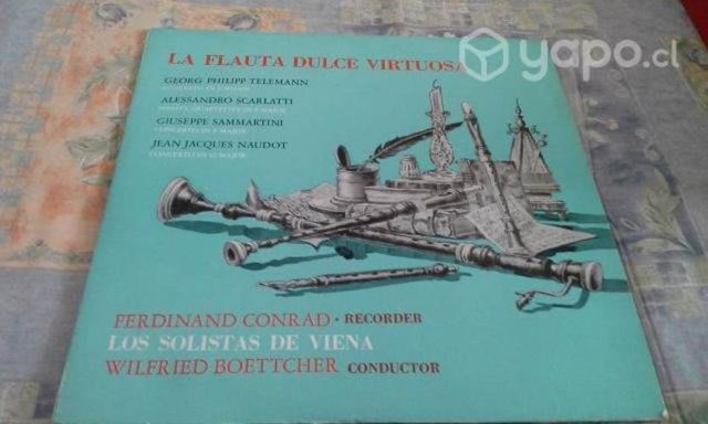 LP Flauta Dulce Virtuosa, Telemann, Scarlatti, Sam