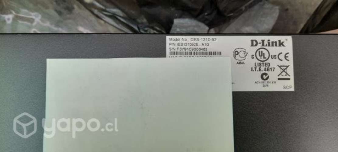 Equipo de red Switch Dlink Des-1210-52