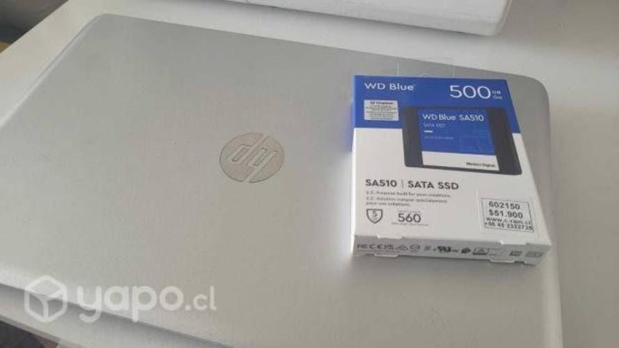 Hp Envy 15 con 500 gb recién instalado y 8 gb ram