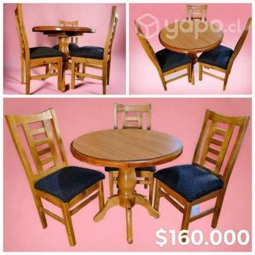 Comedor redondo 3 sillas