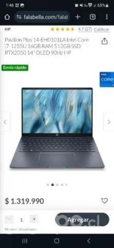 Laptop hp pavilion 14 core i 7 nueva sellada