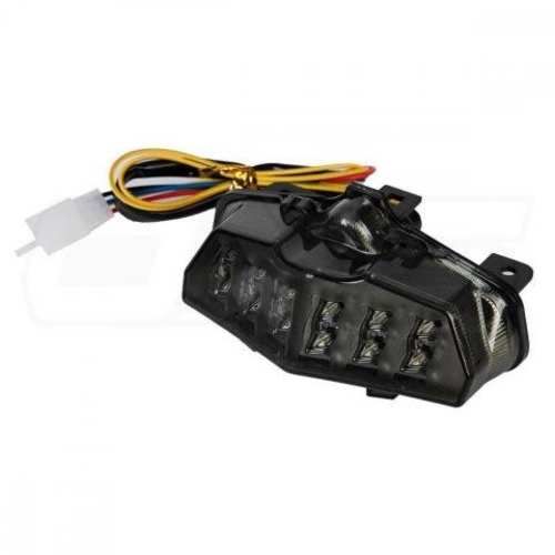 Foco trasero para moto smoke con luz de freno e in