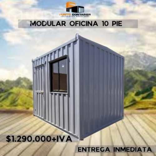 Container 10 pie oficina gris