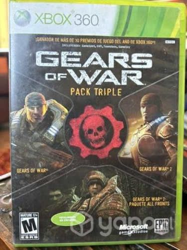 Juego GEARS OF WARS pack triple para xbox 360