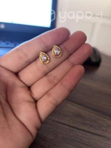 Aros en forma de gota de peltre