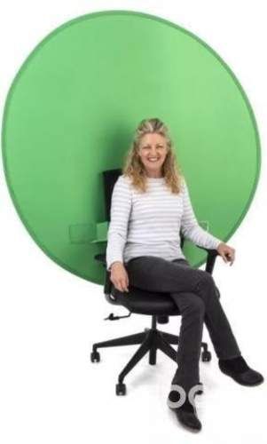 Fondo verde para fotografía o video llamadas