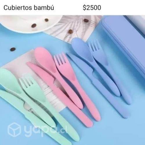 Cubiertos bambu