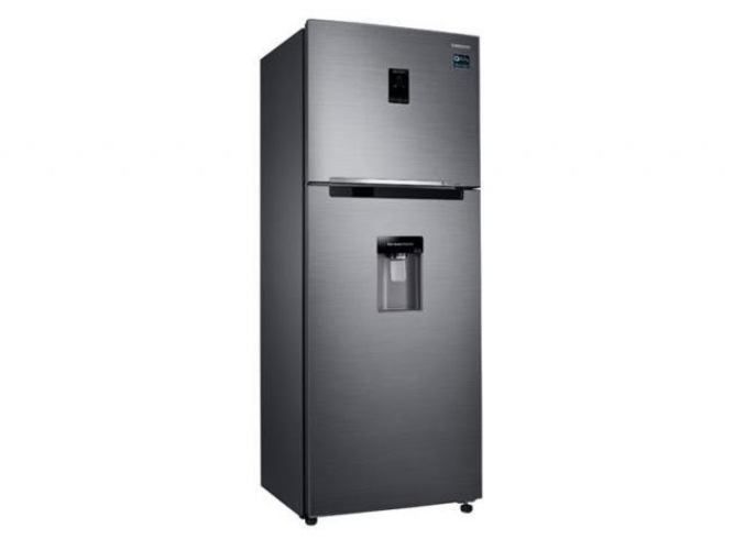 Refrigerador top mount 394 litros black stainless