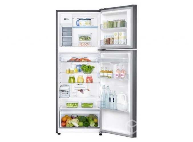 Refrigerador top mount 394 litros black stainless