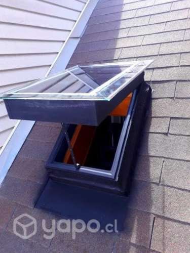 Lucarnas abatibles para tragaluces