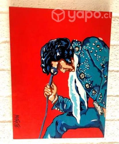 Cuadro Pintura Oleo Elvis Presley