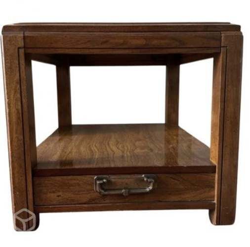 2 mesas laterales de madera living