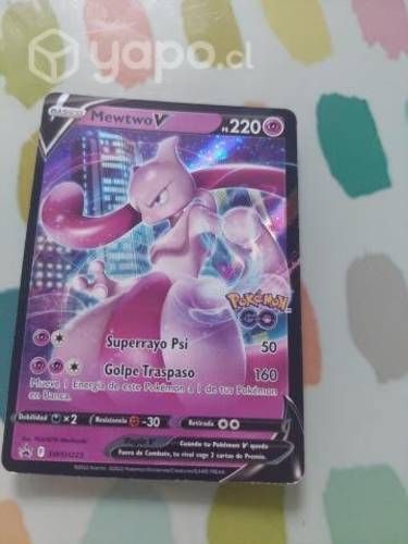 Vendo carta pokemon go mewtwo V a 11mil exclusiv