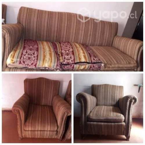 Sofa y dos sillones vintage