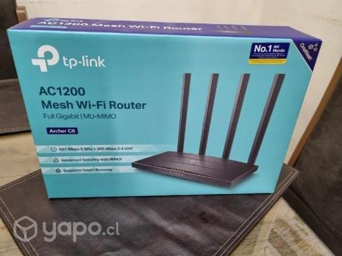 Router TP-Link AC1200 Archer C6 Mesh NUEVO