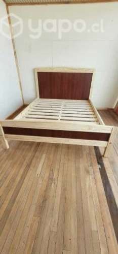 Cama madera 2 plazas